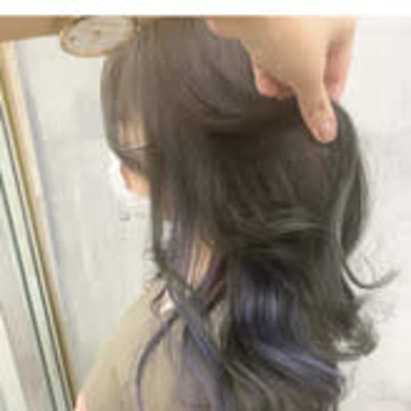 ◆インナーカラー/パープルラベンダー/くすみカラー/グレージ|【全席個室サロン】NUMBER 天王寺【ナンバー】