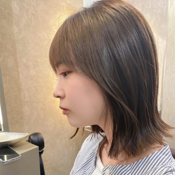 外ハネボブ　コンパクトボブ　韓国