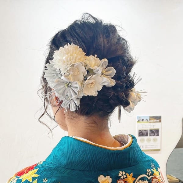 成人式 肩上ボブのフルアップ