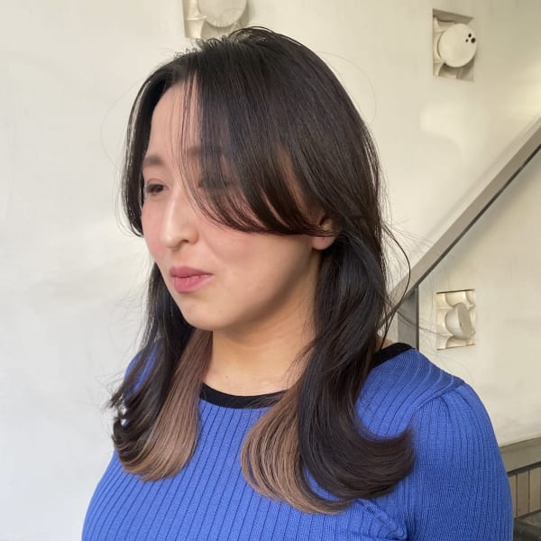 ロング×大人のインナーカラー