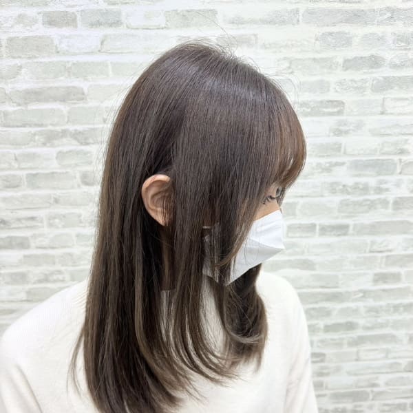ハッシュ風ヘアスタイル