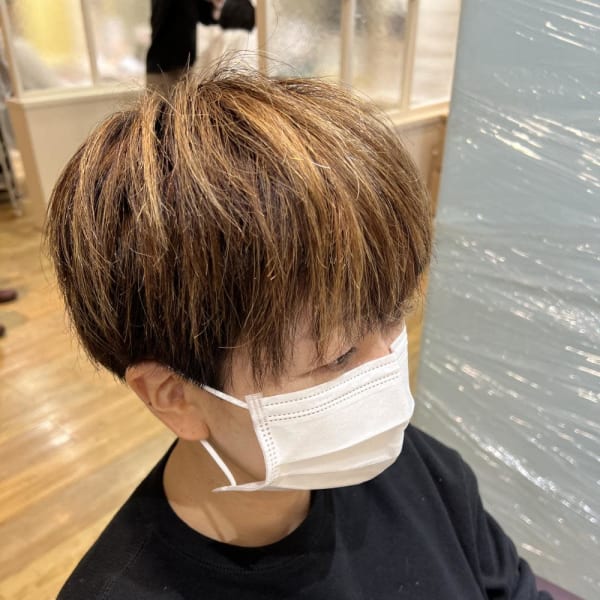 白髪ぼかしハイライトカラー30代/40代/50代