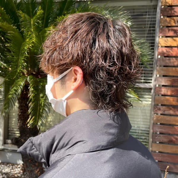 ウルフカット×束感スパイラルパーマ