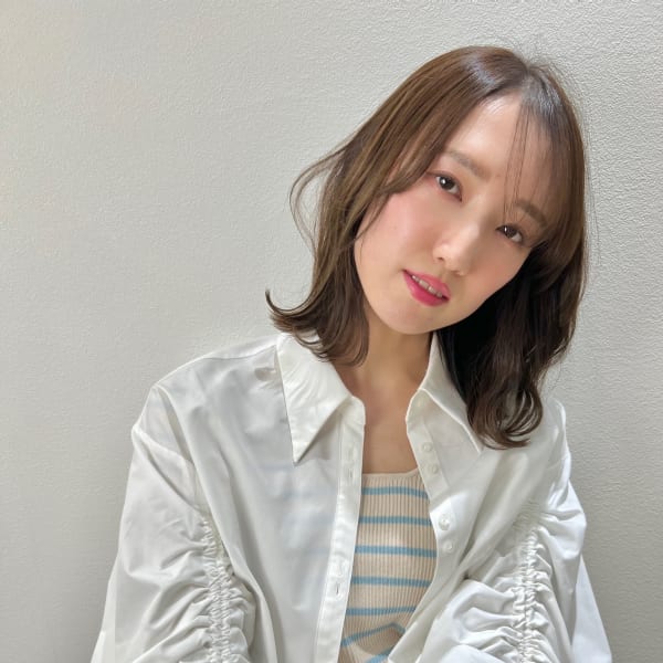 大人可愛い20代30代40代小顔レイヤーボブ