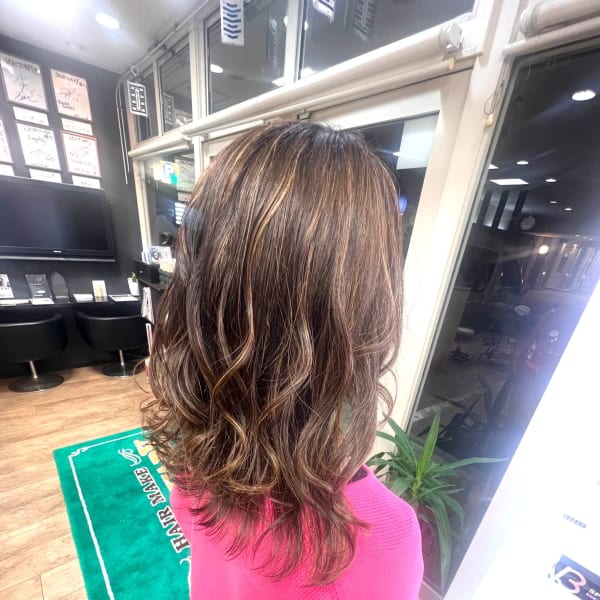 白髪を活かしカラー