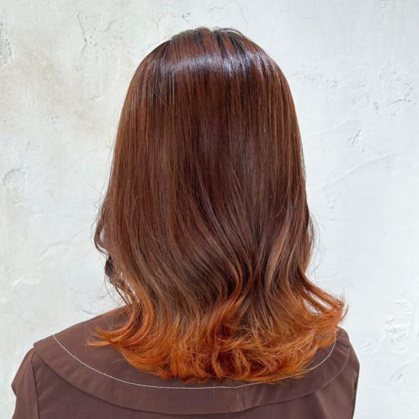 【Reir吉祥寺】*ラインカラー+オレンジ×ブラウン*