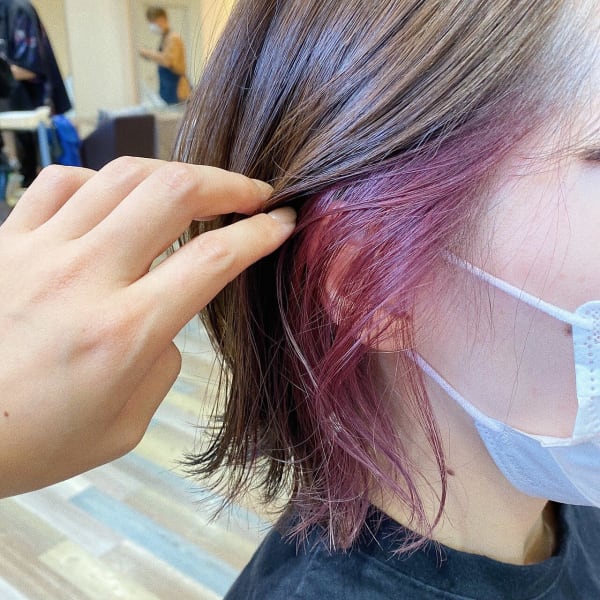 インナーカラー×bob