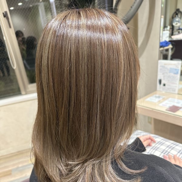 グレージュハイライト×レイヤー