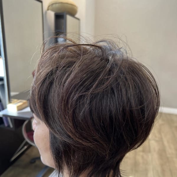 立体感と小顔見せ!ショートウルフ 【sonata 北千住】