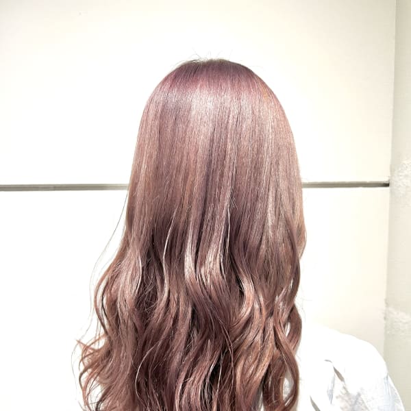 ピンクシルバー/ピンクカラー/ダブルカラー/ブリーチ/福岡