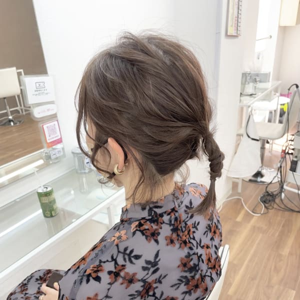 ポニーテールアレンジ