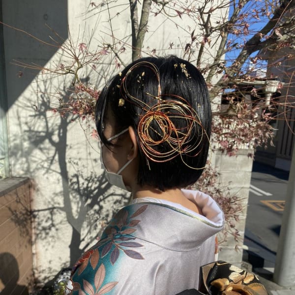 成人式 ショートスタイル