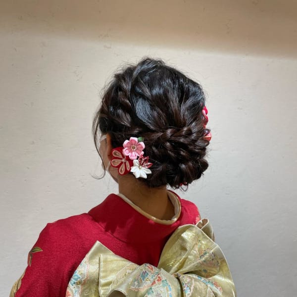 【Luccica】着付 ×ヘアセット ダウンシニヨン