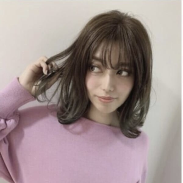 切りっぱなしニュアンス外ハネレイヤー