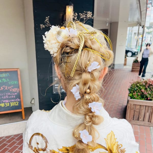【卒業式】編み下ろしヘア
