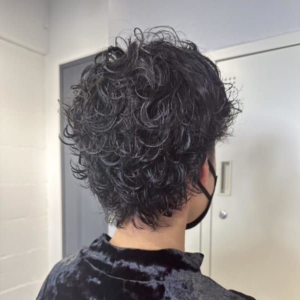 コンマヘア/アップバング/ツーブロック/パーマ/刈り上げ/|shell吉祥寺【白髪ぼかし/ハイライト/髪質改善/縮毛矯正/ショート】