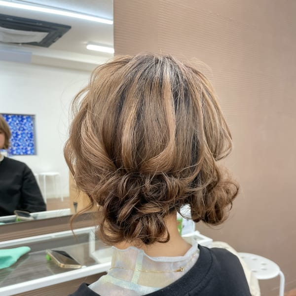 ツインお団子ヘア