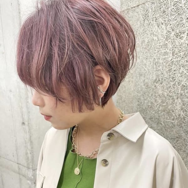 ◆ピンクラベンダー/ハイトーン/ショート/TOKIO|【全席個室サロン】NUMBER 天王寺【ナンバー】