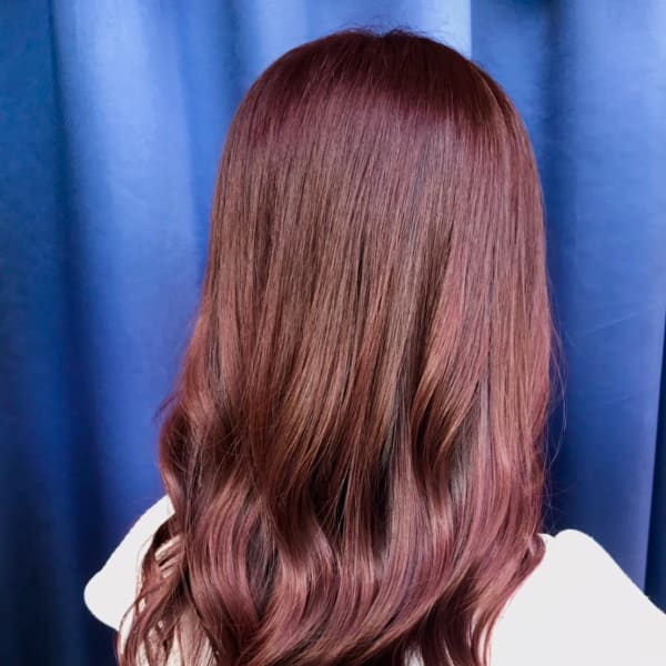 ◆大人カール/小顔カット/艶カラー/ピンクカラー