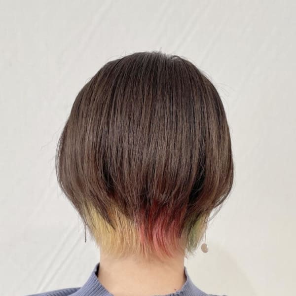 カラフルインナーカラー⭐︎ショートスタイル