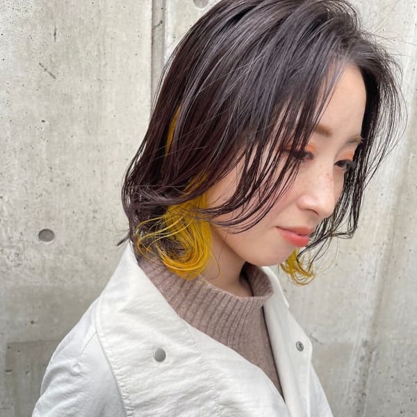 インナーカラー×イエロー