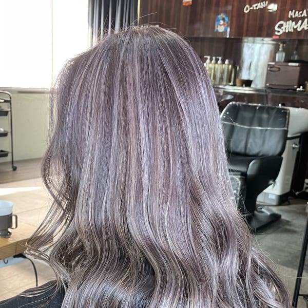 ハイライトでつくるピンクパープル