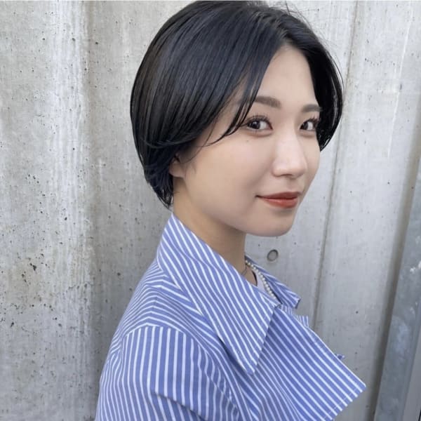 ハンサムショート/ショートヘア/アッシュ/博多