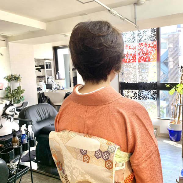 訪問着着付け＆ヘアセット