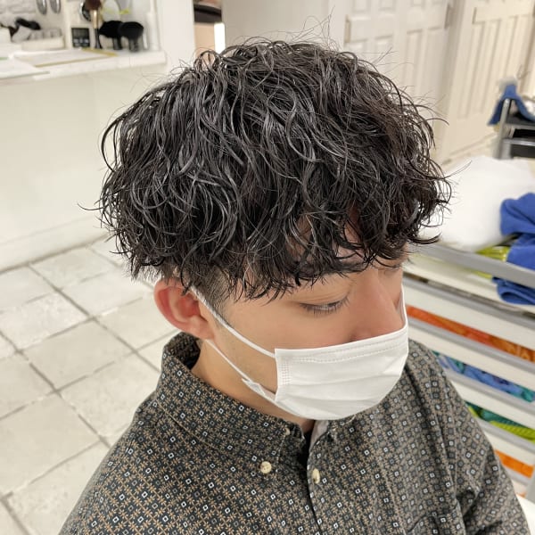 波巻きツイストスパイラルパーマ