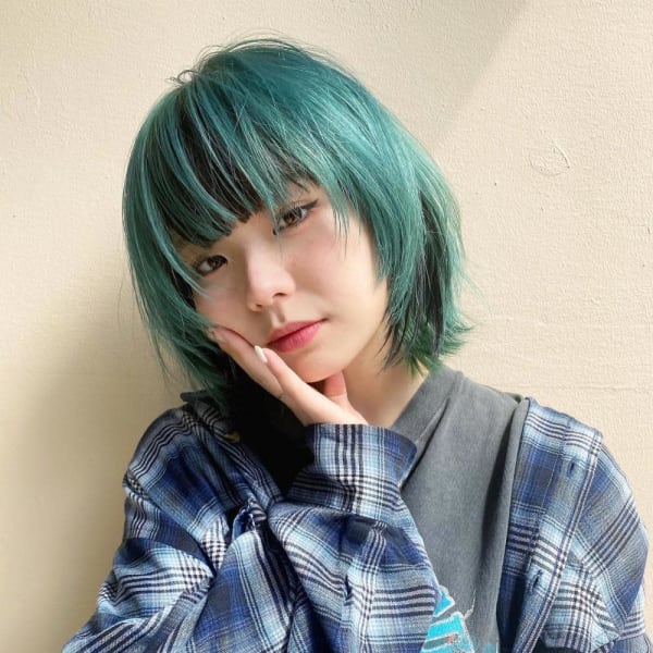 【pignon】シャギー ウルフヘア インナーカラー