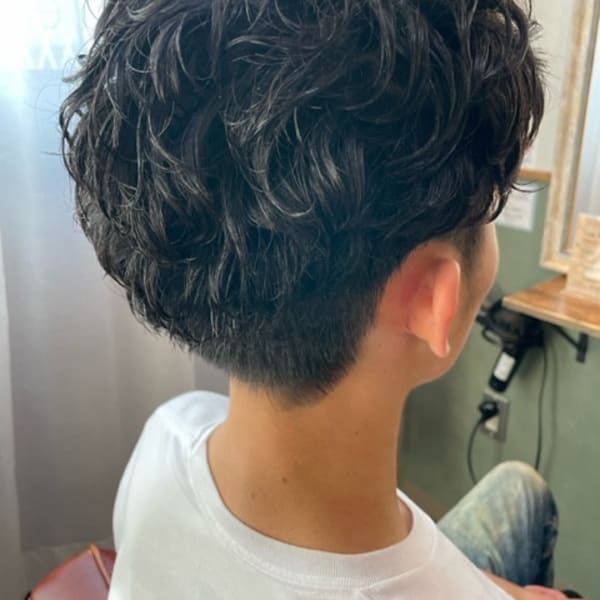 メンズショートパーマ