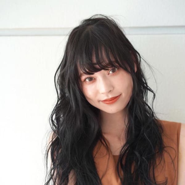 【Heath】大人可愛い 黒髪 フルバング