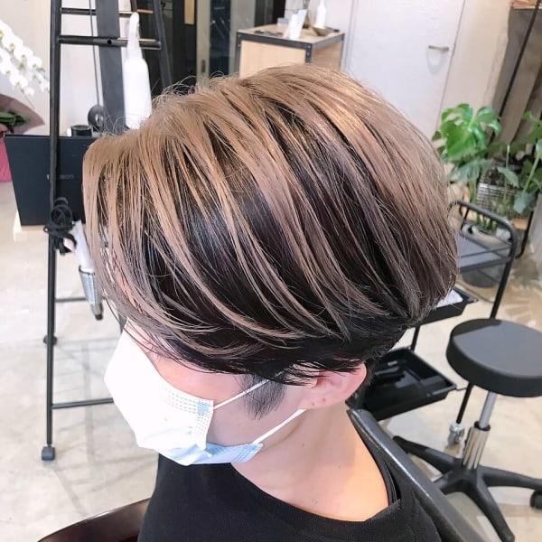 【天神 今泉 大名】白髪ぼかし ブロンドライト