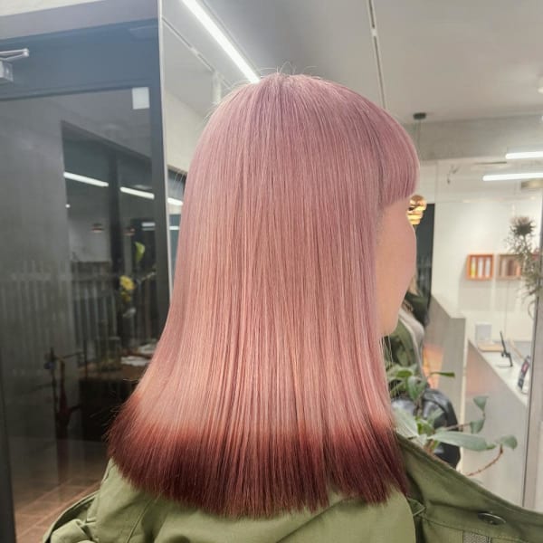 裾カラー / デザインカラー / ピンクカラー