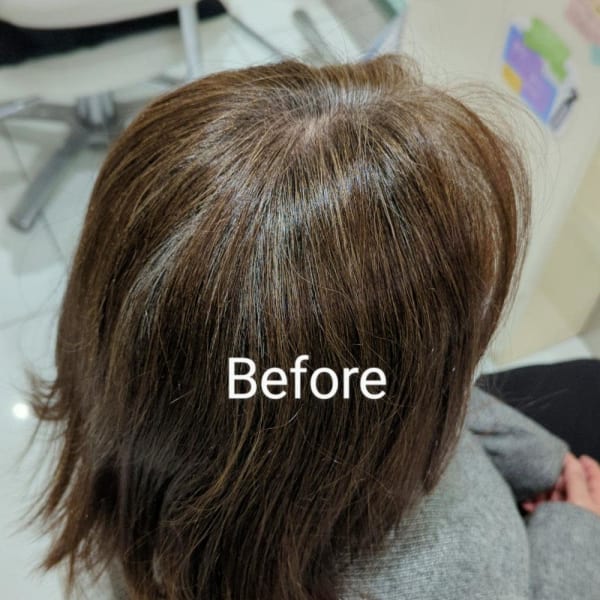 初体験♪脱白髪染めハイライトカラー×ショートボブ【我孫子】