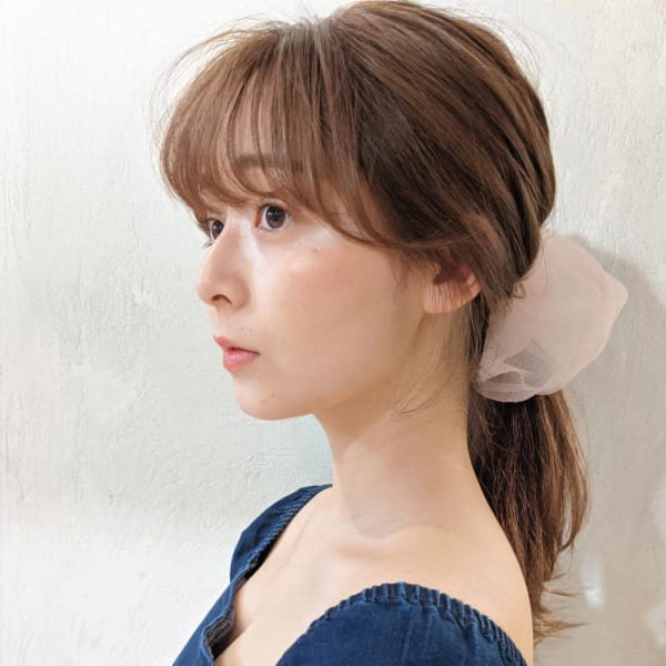《kitin吉祥寺》ラテベージュ　似合わせ顔周りカット 
