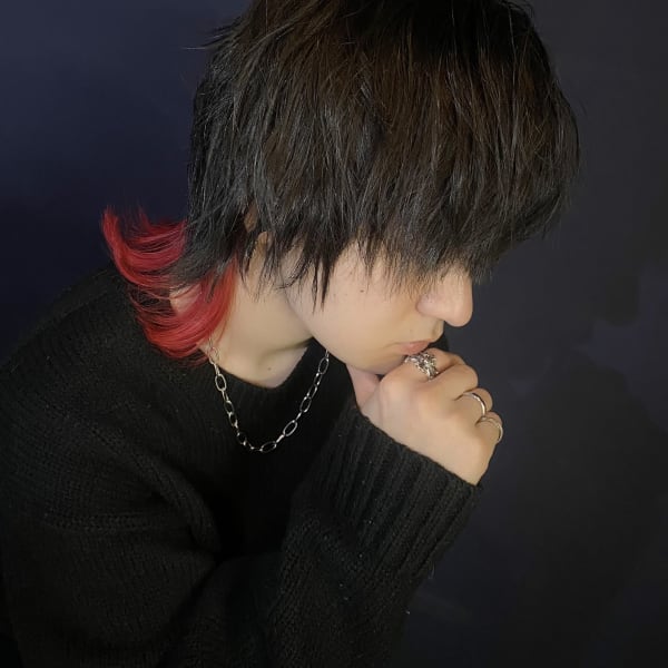 メンズインナーカラー/すそカラー/メンズブリーチ/中野