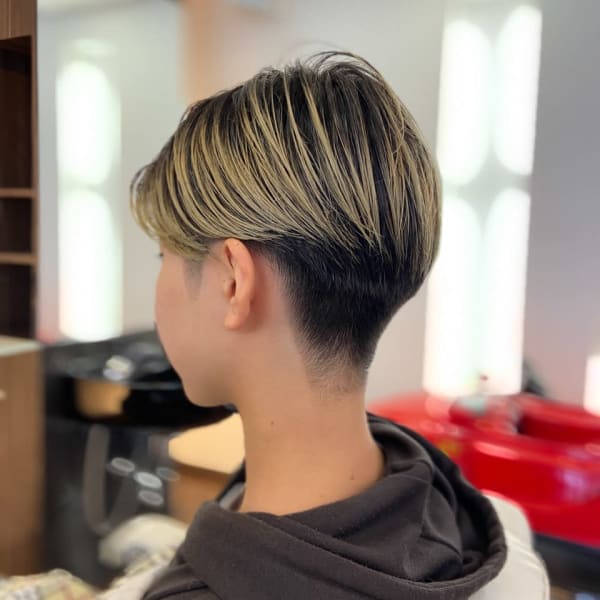 センターパート/ツーブロ