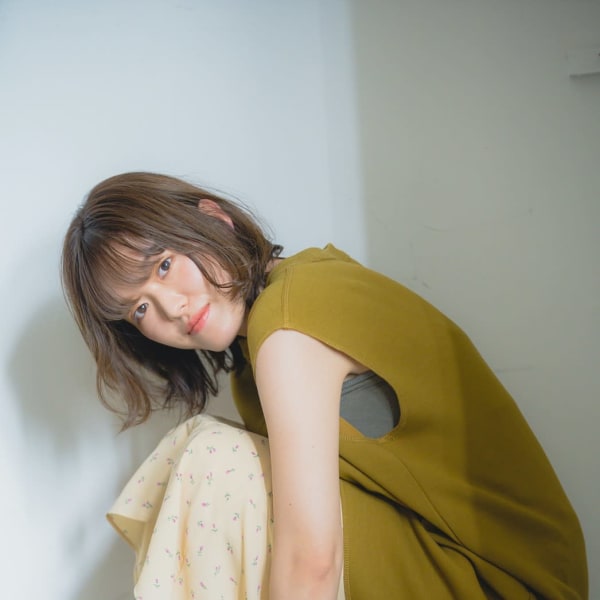 オリーブベージュボブ|Rapport salon HANARE