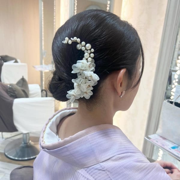 【crop es辻堂 藤田】和装シニヨン