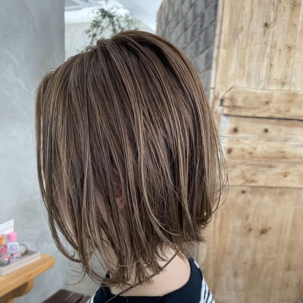 脱⭐︎暗い白髪染め!柔らかいミルクティーベージュ