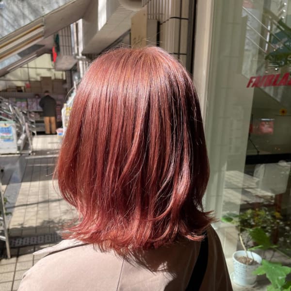 《kitin吉祥寺》ピンクベージュ レイヤーボブ