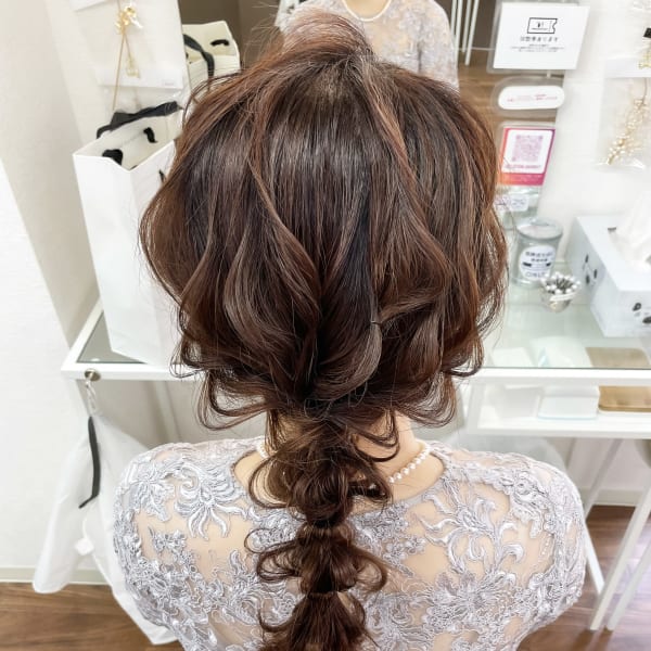 編みおろしスタイル