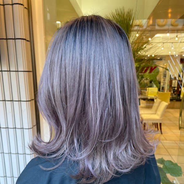 《kitin吉祥寺》ハイトーンカラー　ラベンダーグレー