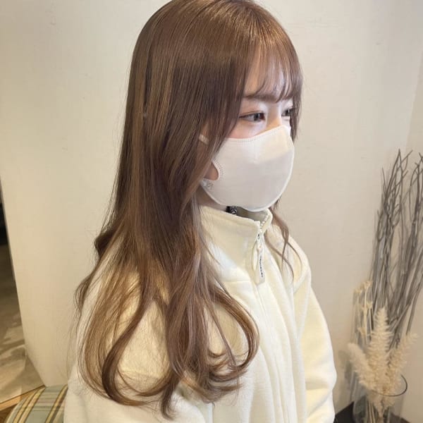 《kitin吉祥寺》ミルクティーベージュ ロング