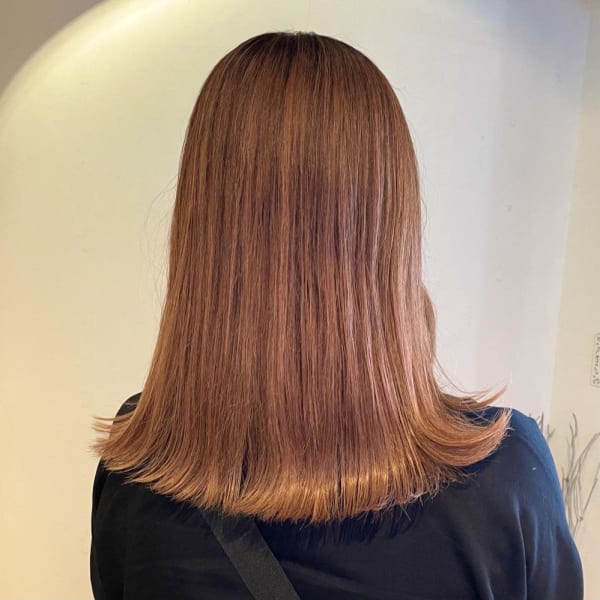 《kitin吉祥寺》ジューシーオレンジ　外ハネミディ