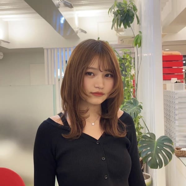 <2023夏>大人かわいい小顔ウルフ×サンドベージュカラー