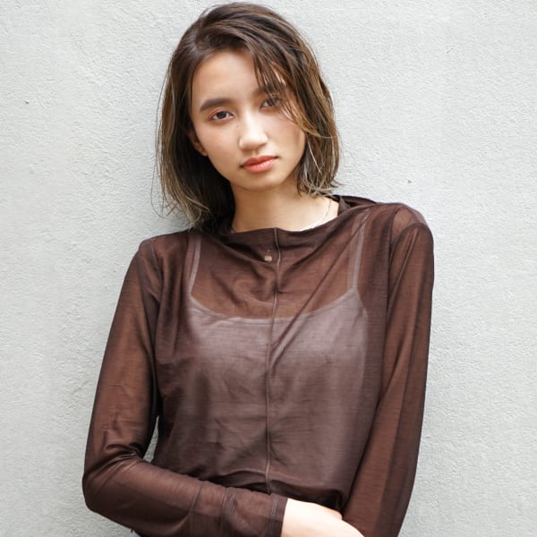 かきあげ×ワンレン