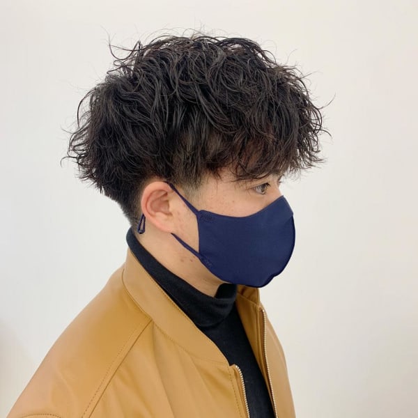 波打ちスパイラルパーマ|Brown