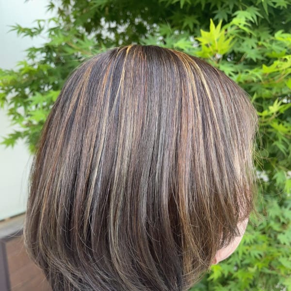 白髪ぼかしハイライト